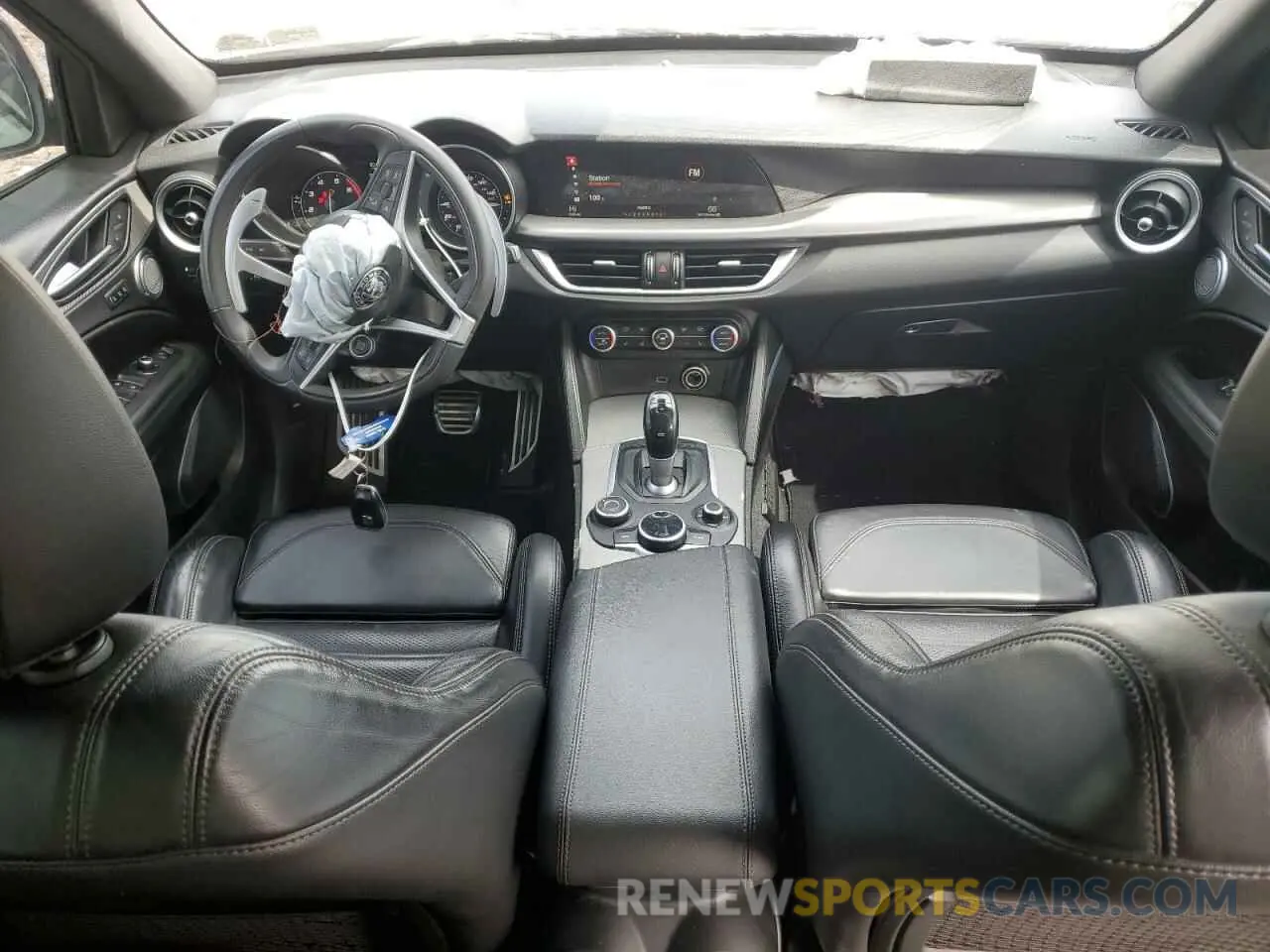 8 fotografías del automóvil dañado ZASPAKBN3K7C55789 ALFA ROMEO STELVIO 2019