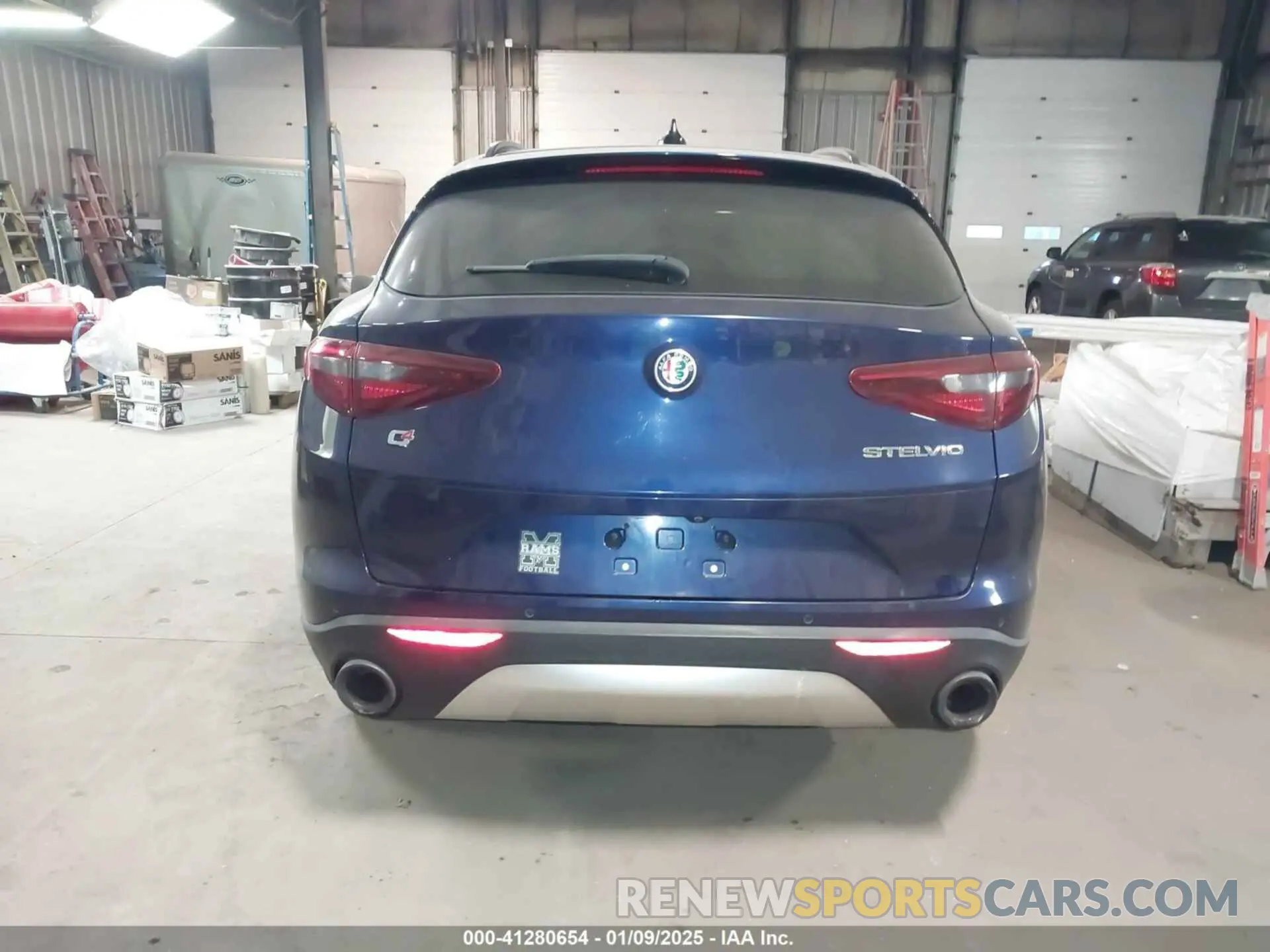 17 fotografías del automóvil dañado ZASPAKBN4K7C31744 ALFA ROMEO STELVIO 2019