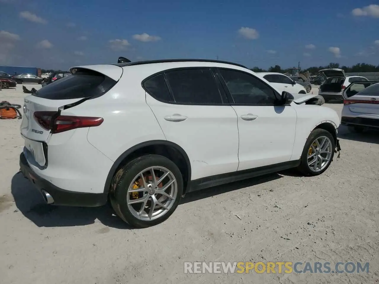 3 fotografías del automóvil dañado ZASPAKBN4K7C50293 ALFA ROMEO STELVIO 2019