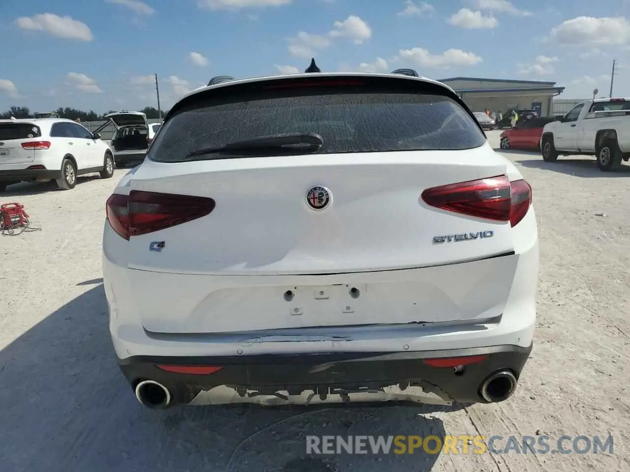 6 fotografías del automóvil dañado ZASPAKBN4K7C50293 ALFA ROMEO STELVIO 2019