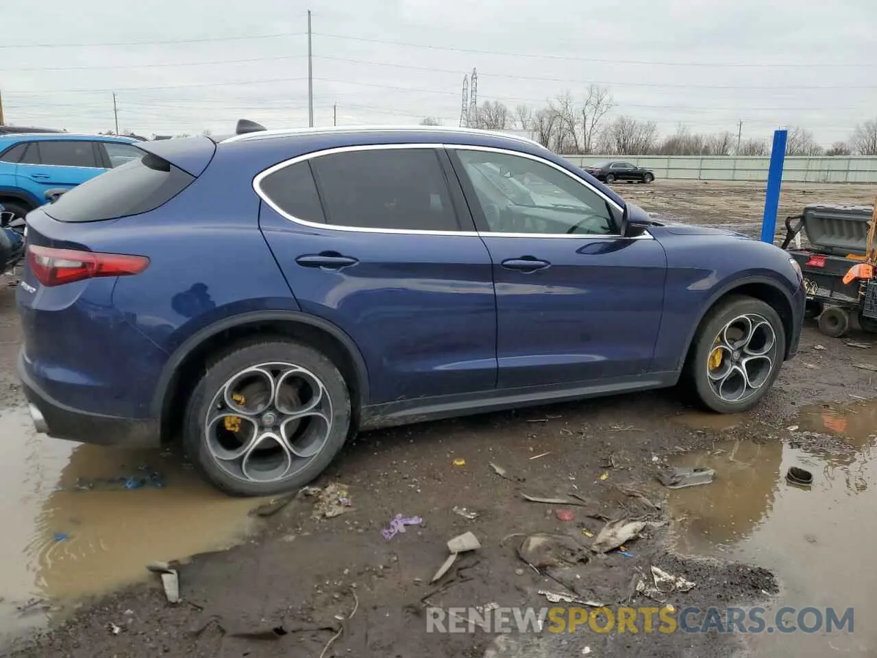 3 fotografías del automóvil dañado ZASPAKBN4K7C58880 ALFA ROMEO STELVIO 2019