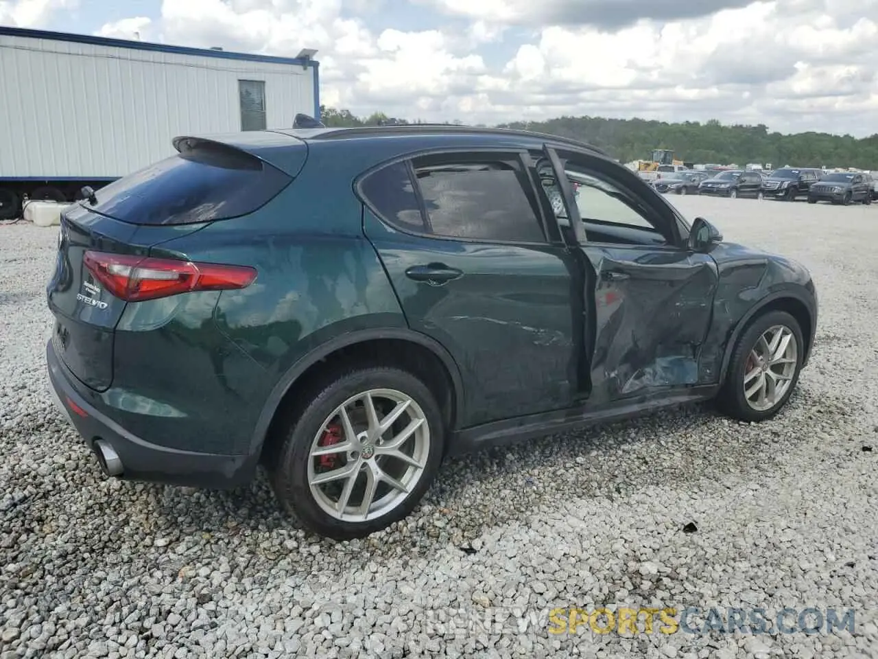 3 fotografías del automóvil dañado ZASPAKBN4K7C69619 ALFA ROMEO STELVIO 2019