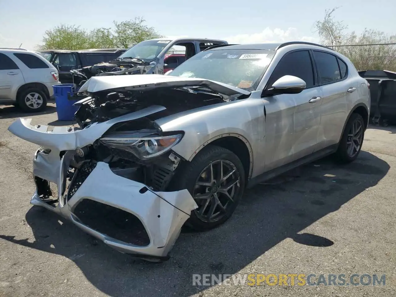 1 fotografías del automóvil dañado ZASPAKBN7K7C37490 ALFA ROMEO STELVIO 2019