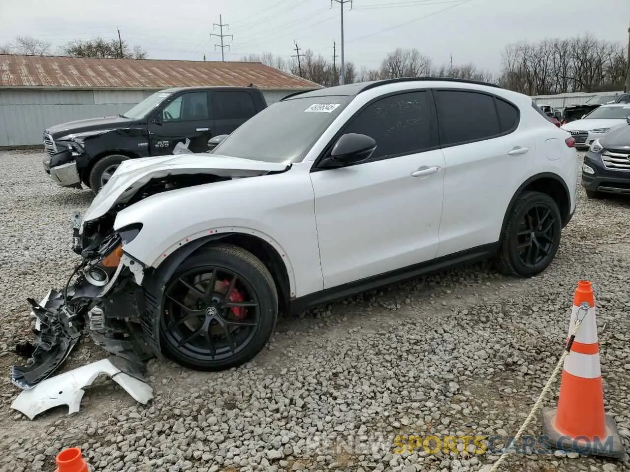 1 fotografías del automóvil dañado ZASPAKBN8K7C49339 ALFA ROMEO STELVIO 2019
