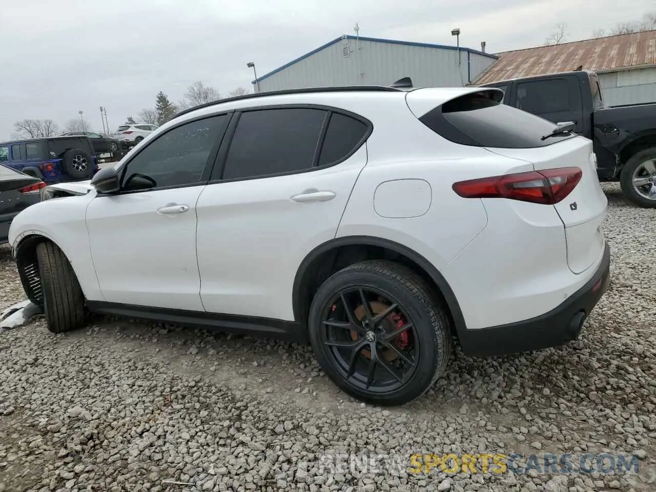 2 fotografías del automóvil dañado ZASPAKBN8K7C49339 ALFA ROMEO STELVIO 2019