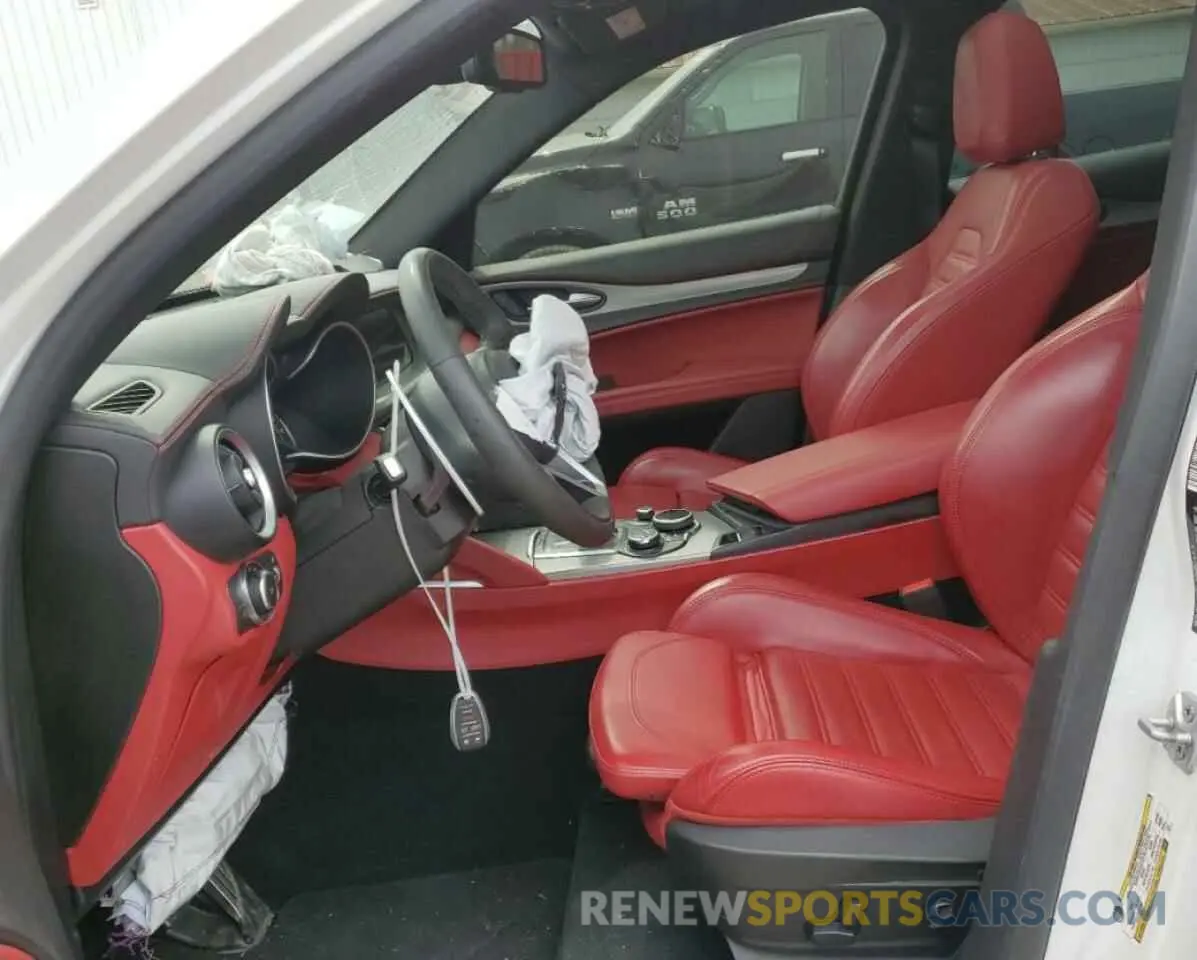 7 fotografías del automóvil dañado ZASPAKBN8K7C49339 ALFA ROMEO STELVIO 2019