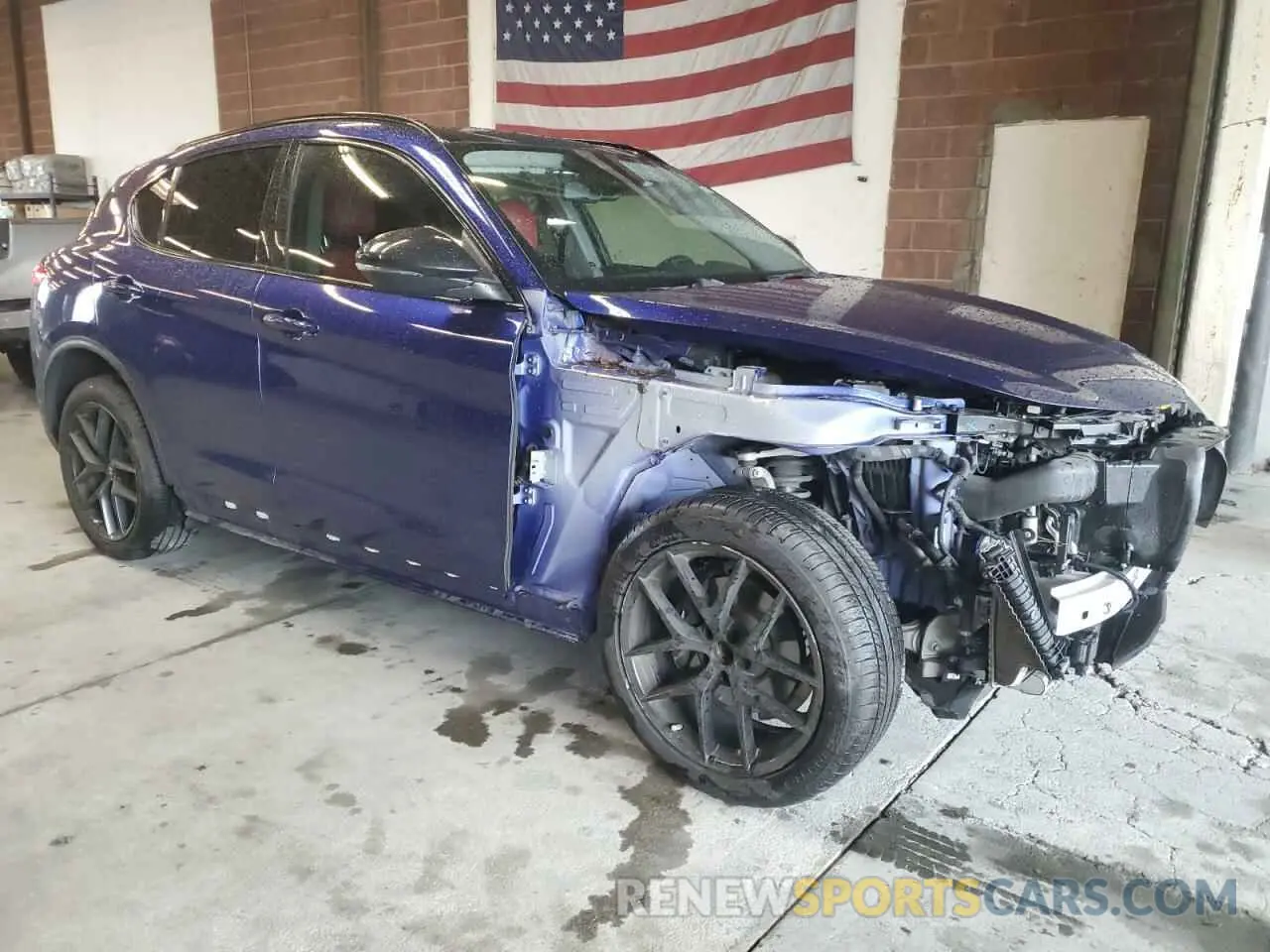 4 fotografías del automóvil dañado ZASPAJAN2L7C94032 ALFA ROMEO STELVIO 2020