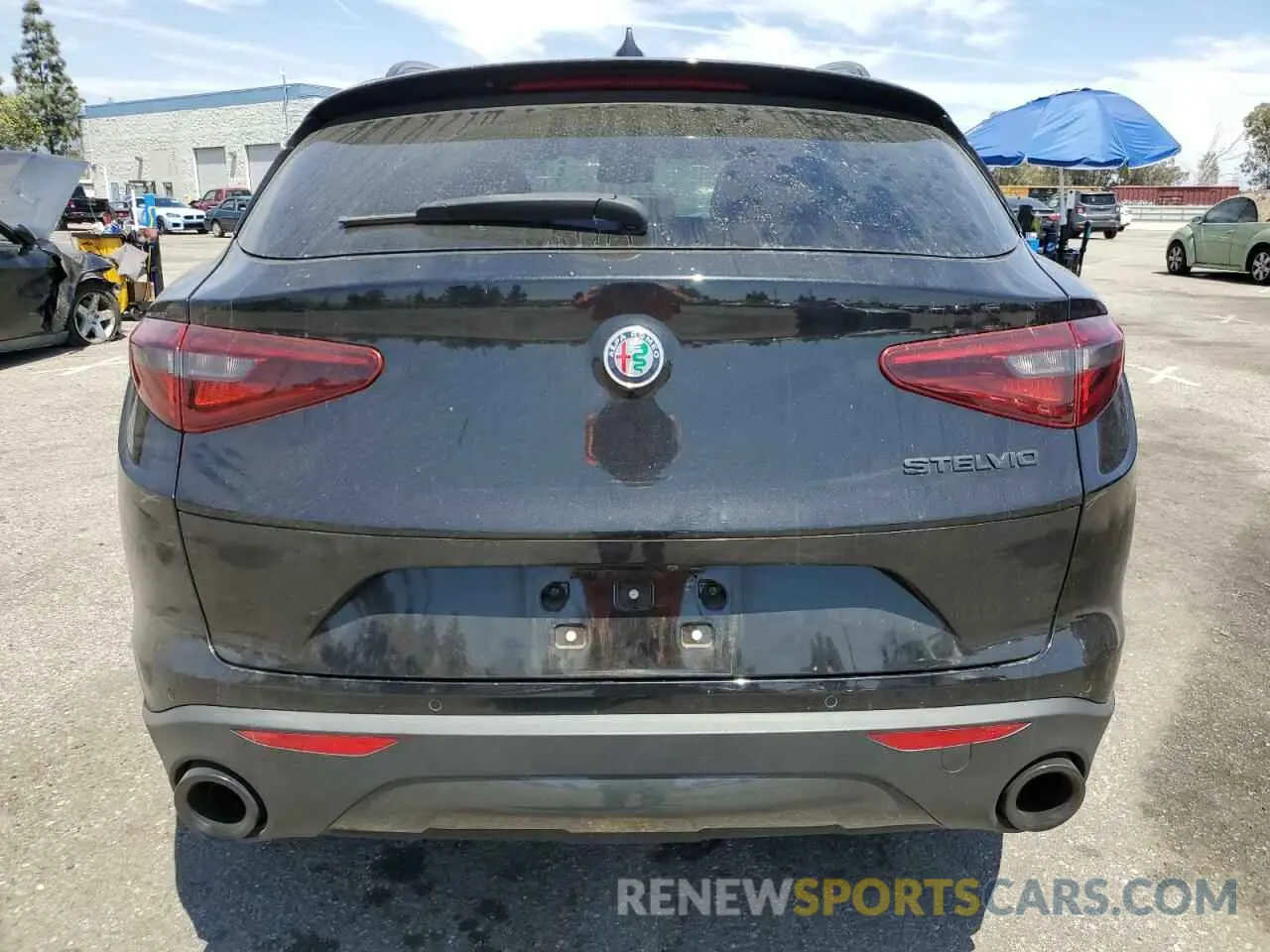 6 fotografías del automóvil dañado ZASPAJAN5L7C94798 ALFA ROMEO STELVIO 2020