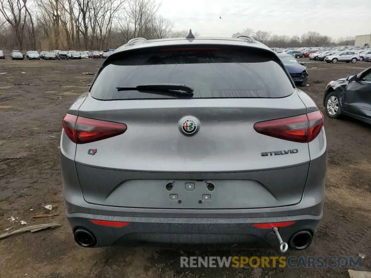 6 fotografías del automóvil dañado ZASPAKAN6L7C95545 ALFA ROMEO STELVIO 2020