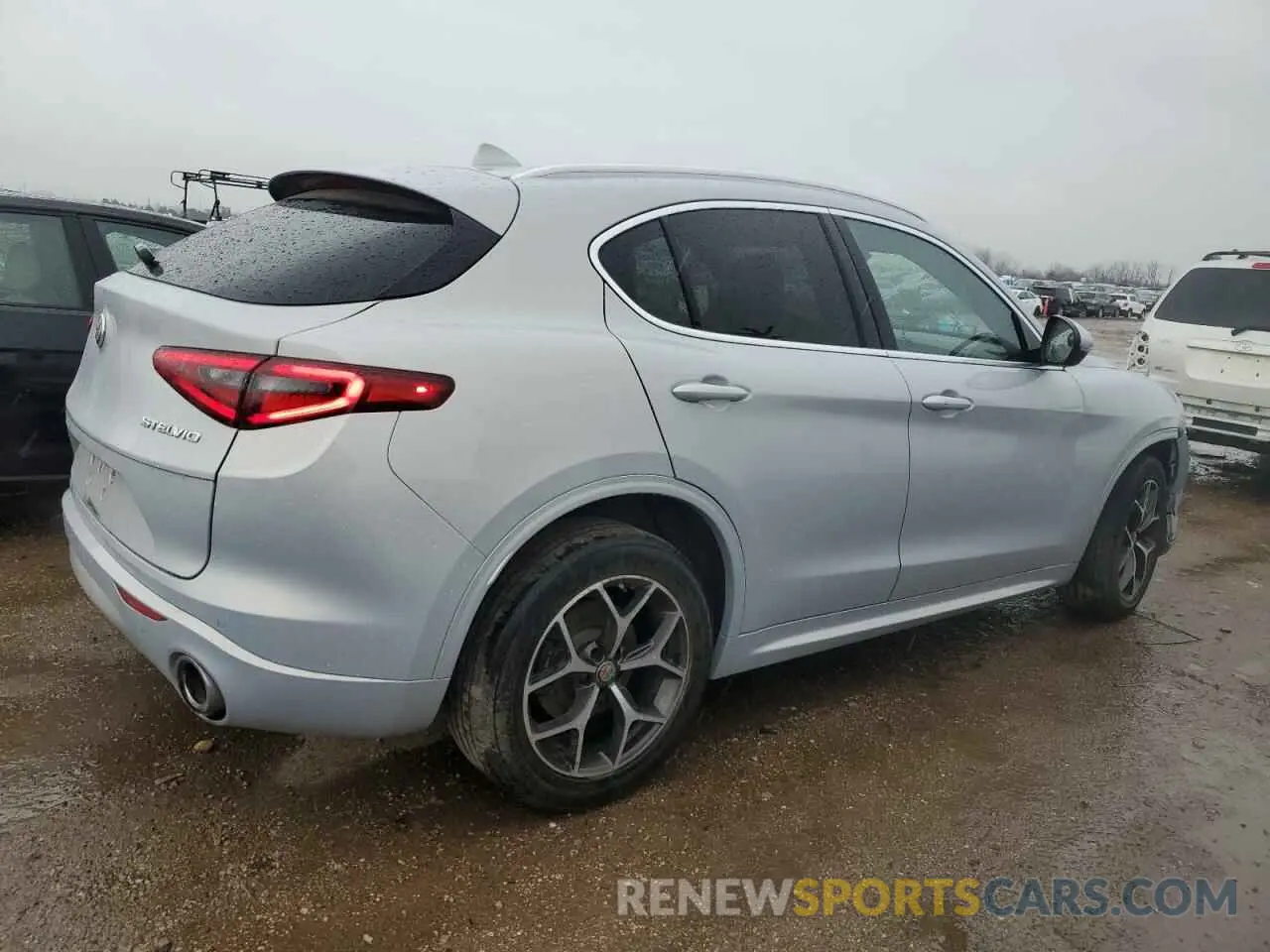 3 fotografías del automóvil dañado ZASPAKBN2L7C91524 ALFA ROMEO STELVIO 2020