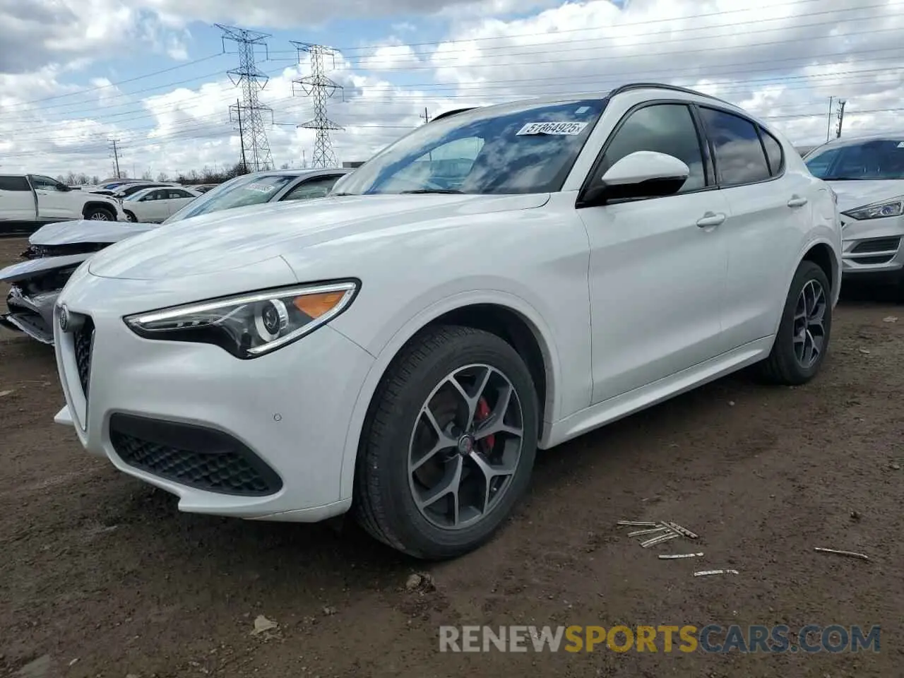 1 fotografías del automóvil dañado ZASPAKBN4L7C97566 ALFA ROMEO STELVIO 2020