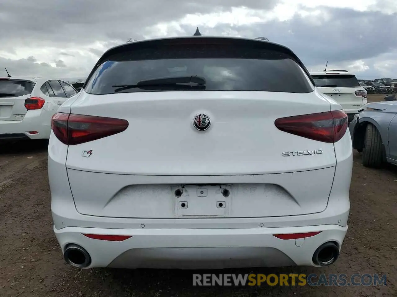 6 fotografías del automóvil dañado ZASPAKBN4L7C97566 ALFA ROMEO STELVIO 2020