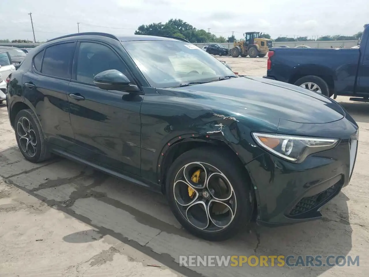 4 fotografías del automóvil dañado ZASPAKBN9L7C76051 ALFA ROMEO STELVIO 2020