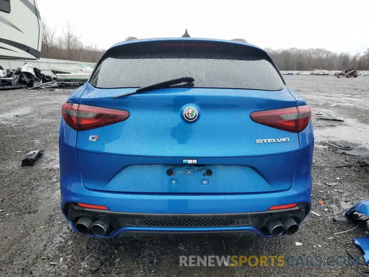 6 fotografías del automóvil dañado ZASPAKEV4L7C84005 ALFA ROMEO STELVIO 2020