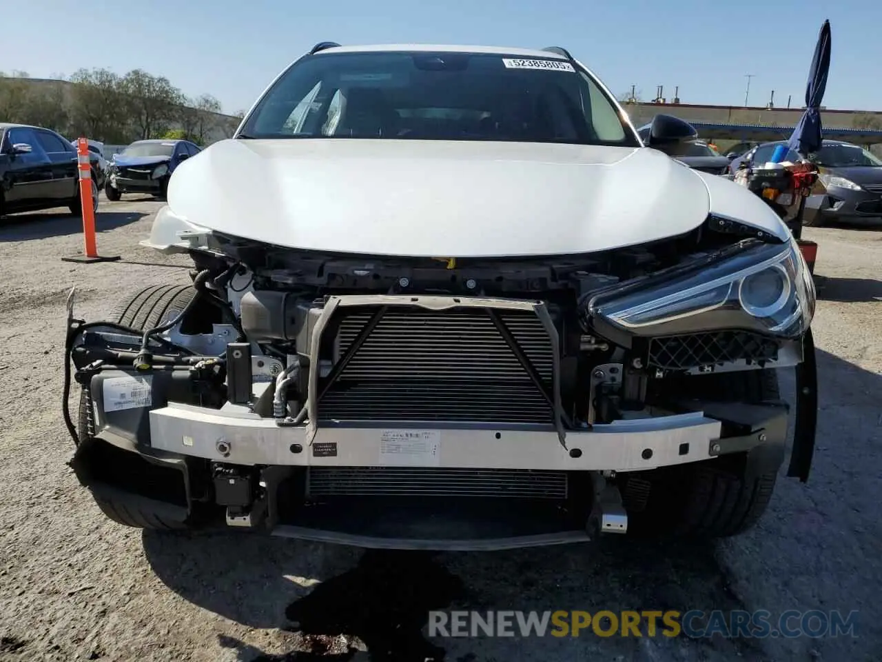 5 fotografías del automóvil dañado ZASPAJAN3M7C99676 ALFA ROMEO STELVIO 2021