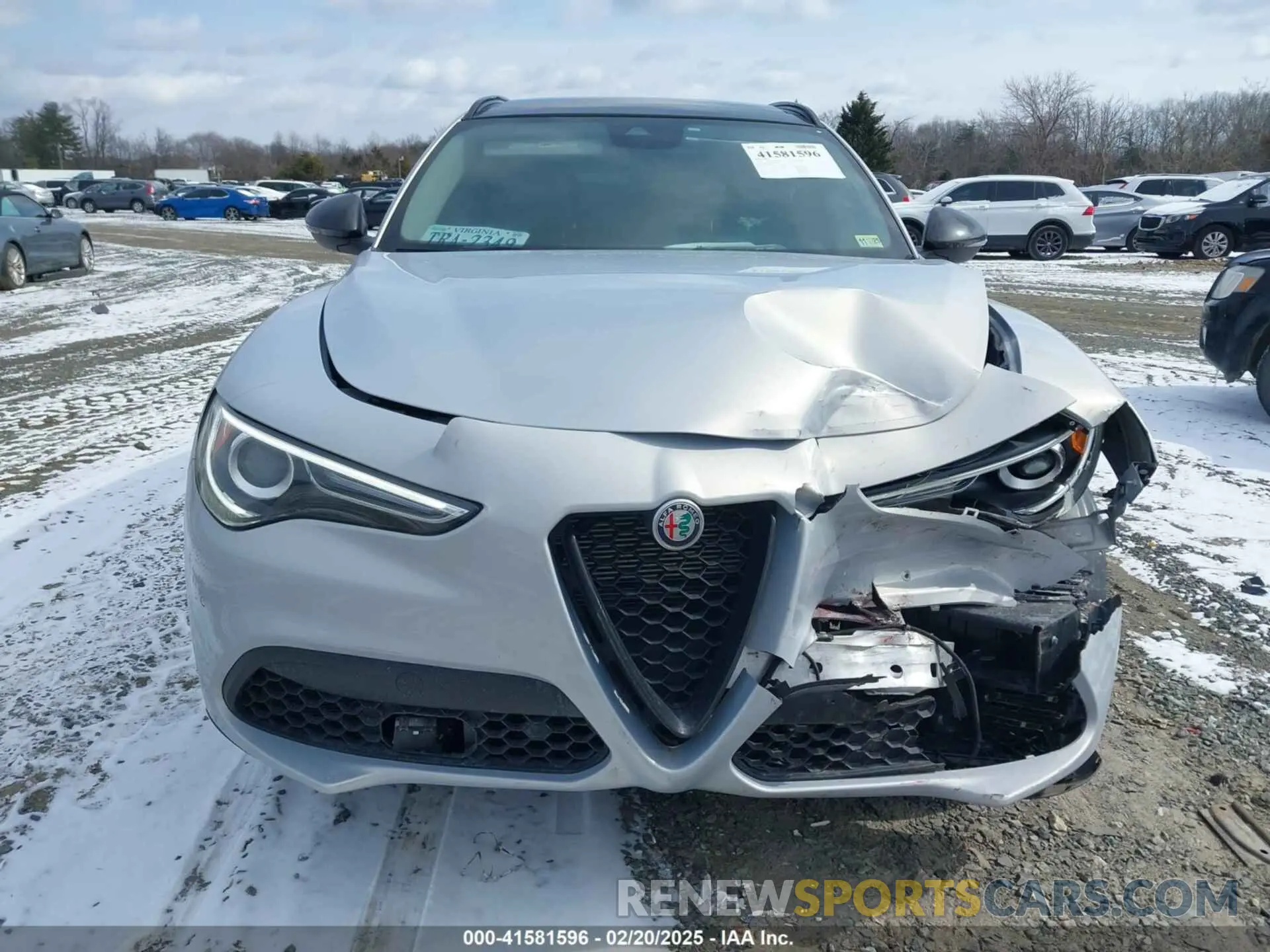 12 fotografías del automóvil dañado ZASPAJAN8M7D05357 ALFA ROMEO STELVIO 2021