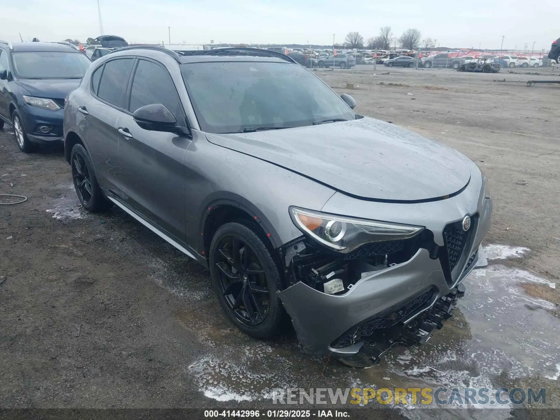 1 fotografías del automóvil dañado ZASPAKBN0M7D15255 ALFA ROMEO STELVIO 2021