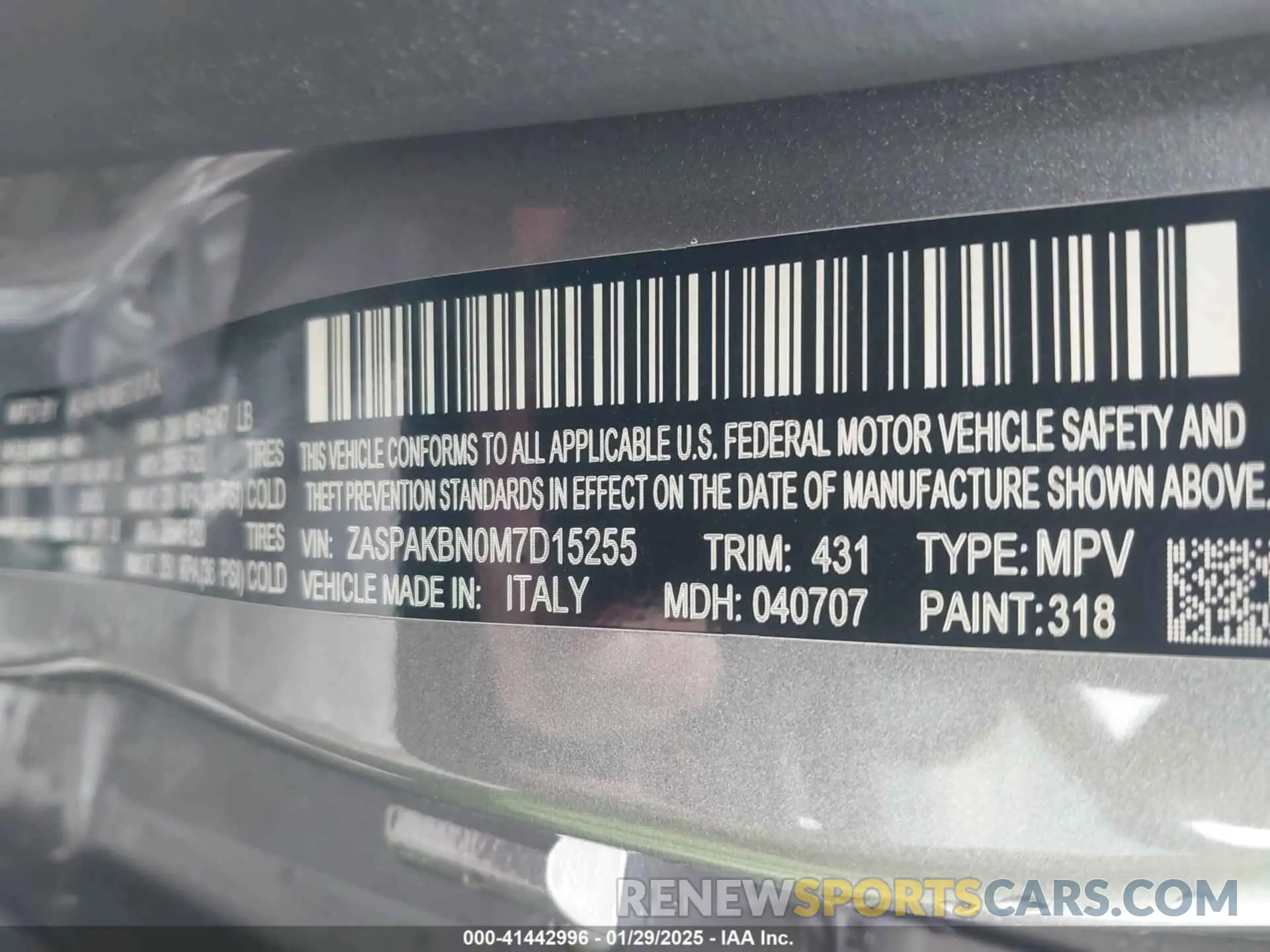 9 fotografías del automóvil dañado ZASPAKBN0M7D15255 ALFA ROMEO STELVIO 2021