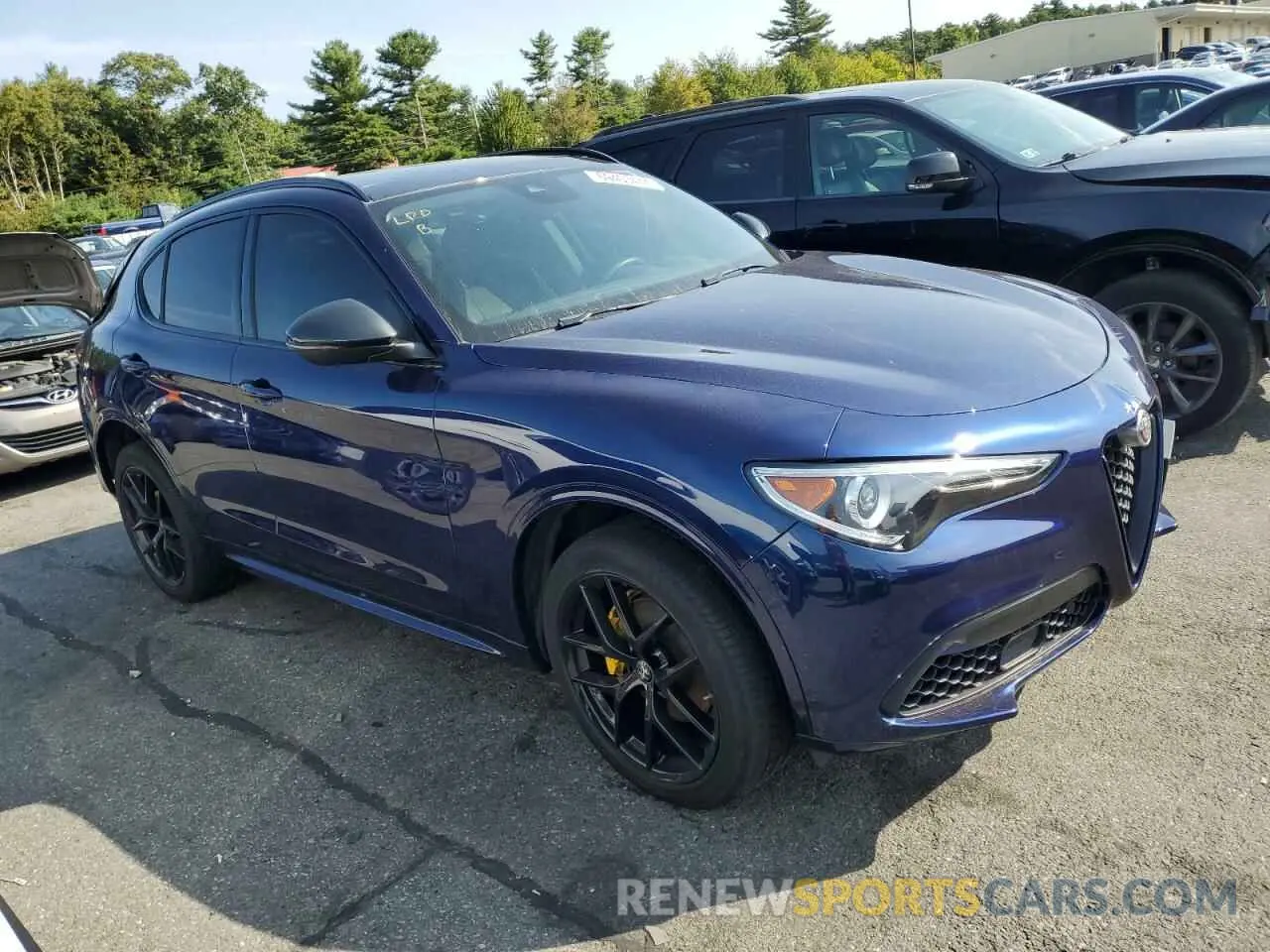 4 fotografías del automóvil dañado ZASPAKBN3M7D09515 ALFA ROMEO STELVIO 2021