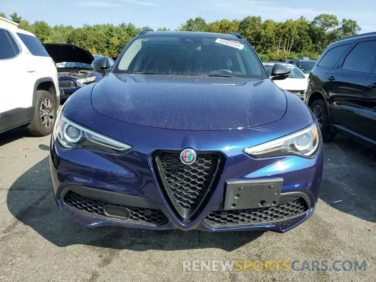 5 fotografías del automóvil dañado ZASPAKBN3M7D09515 ALFA ROMEO STELVIO 2021