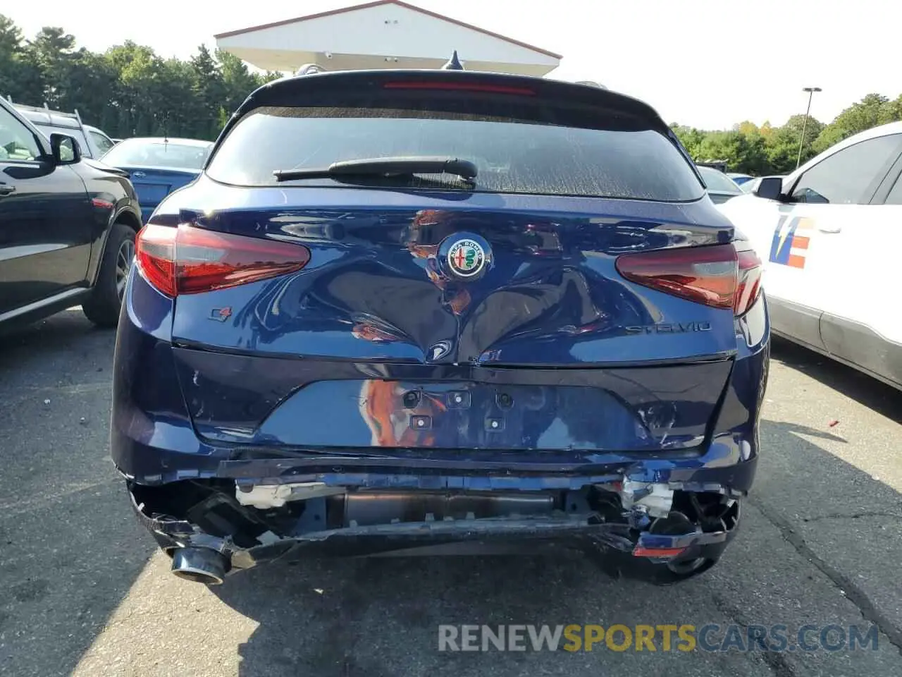 6 fotografías del automóvil dañado ZASPAKBN3M7D09515 ALFA ROMEO STELVIO 2021