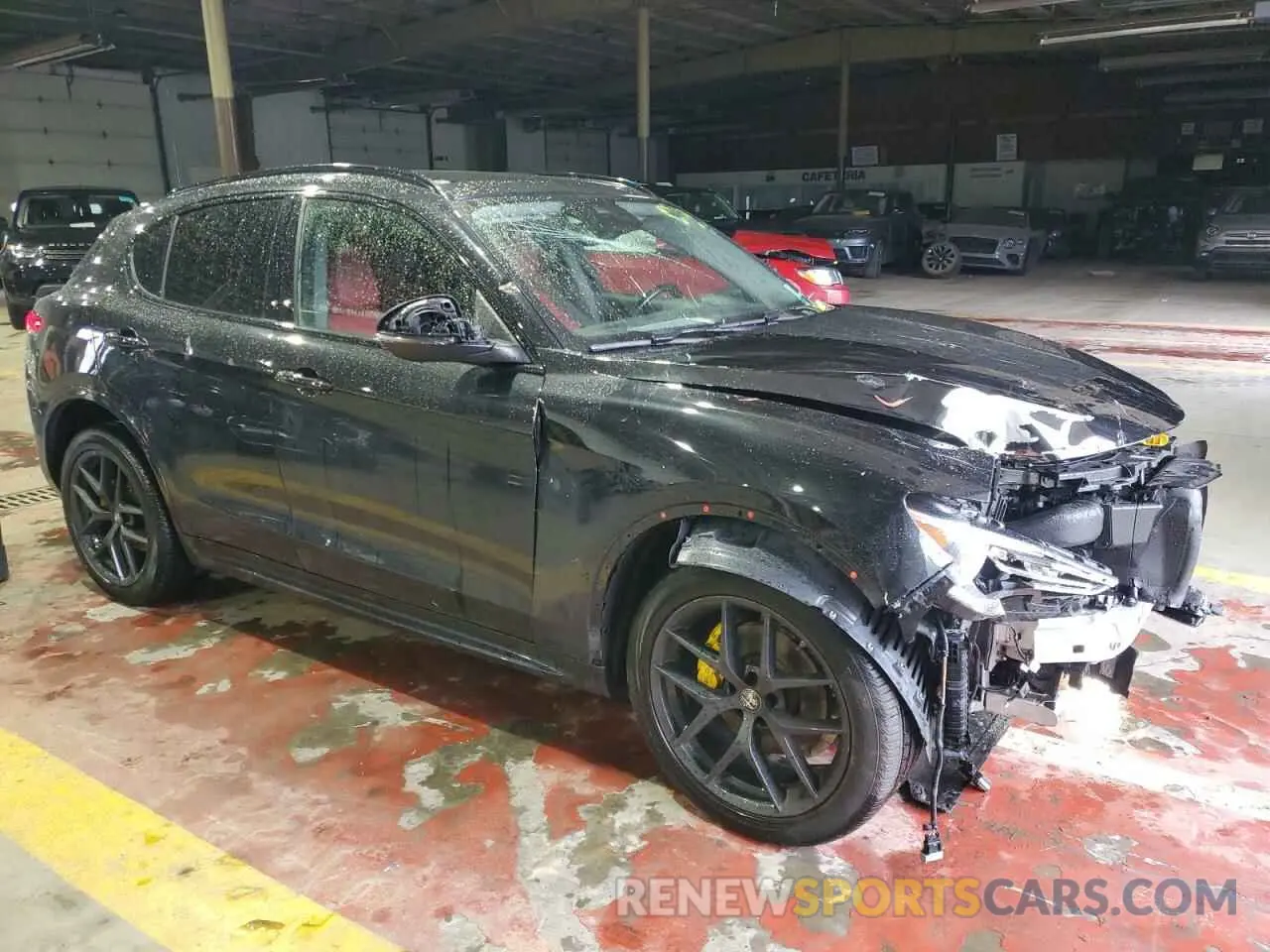 4 fotografías del automóvil dañado ZASPAKBN5M7D09497 ALFA ROMEO STELVIO 2021