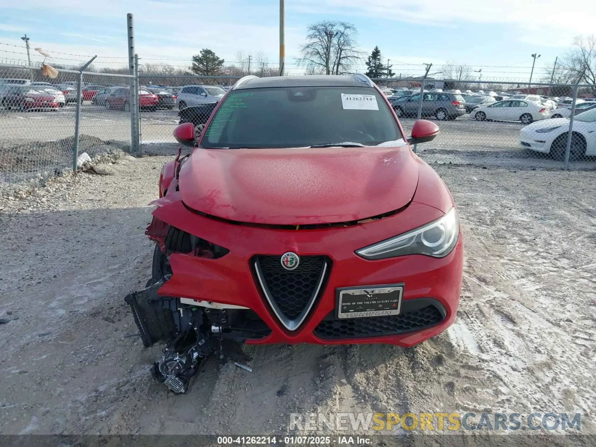 12 fotografías del automóvil dañado ZASPAKBN5M7D13534 ALFA ROMEO STELVIO 2021