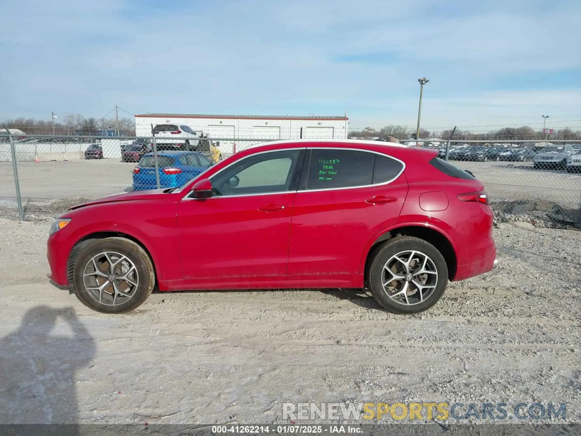14 fotografías del automóvil dañado ZASPAKBN5M7D13534 ALFA ROMEO STELVIO 2021