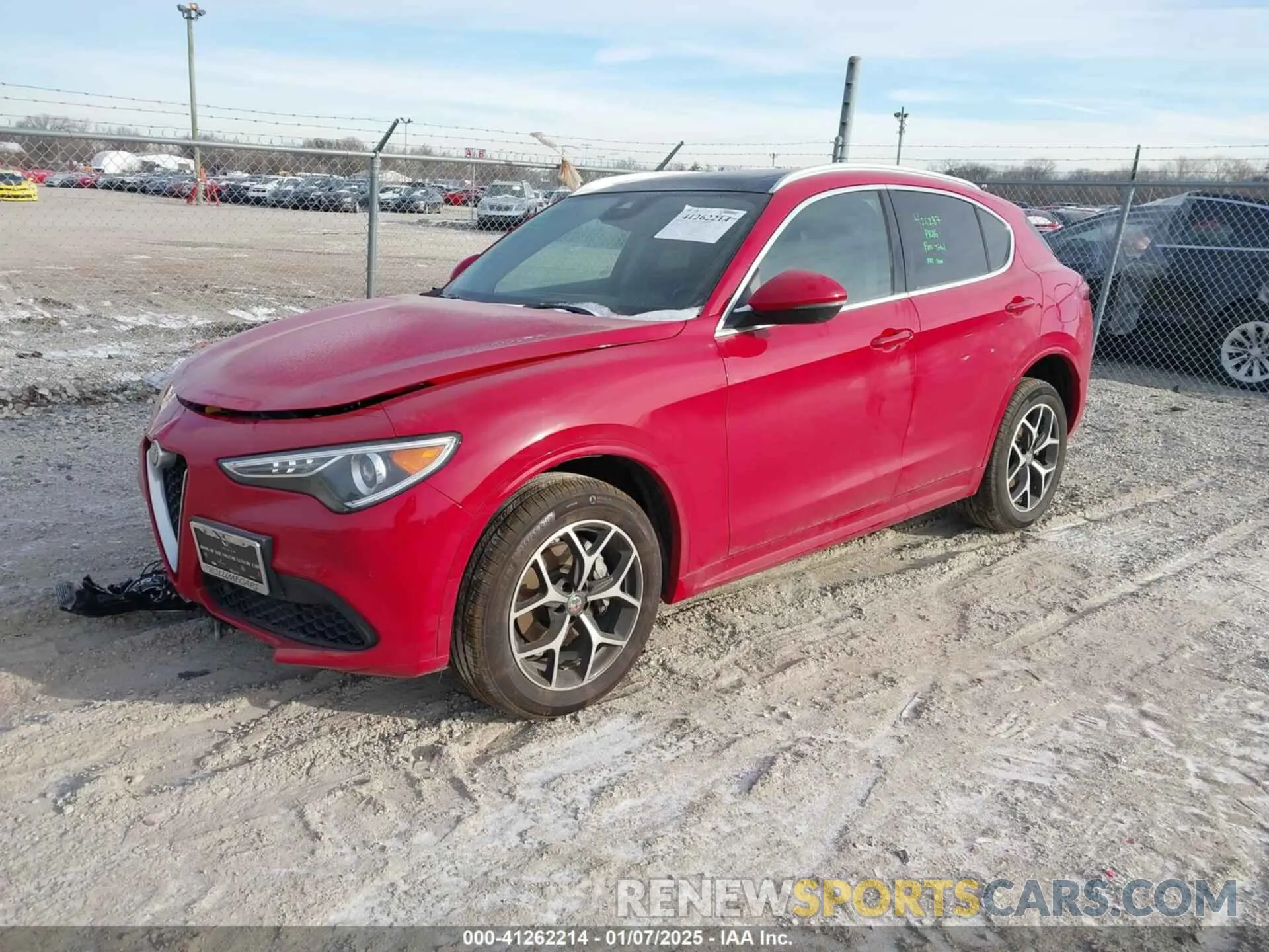 2 fotografías del automóvil dañado ZASPAKBN5M7D13534 ALFA ROMEO STELVIO 2021