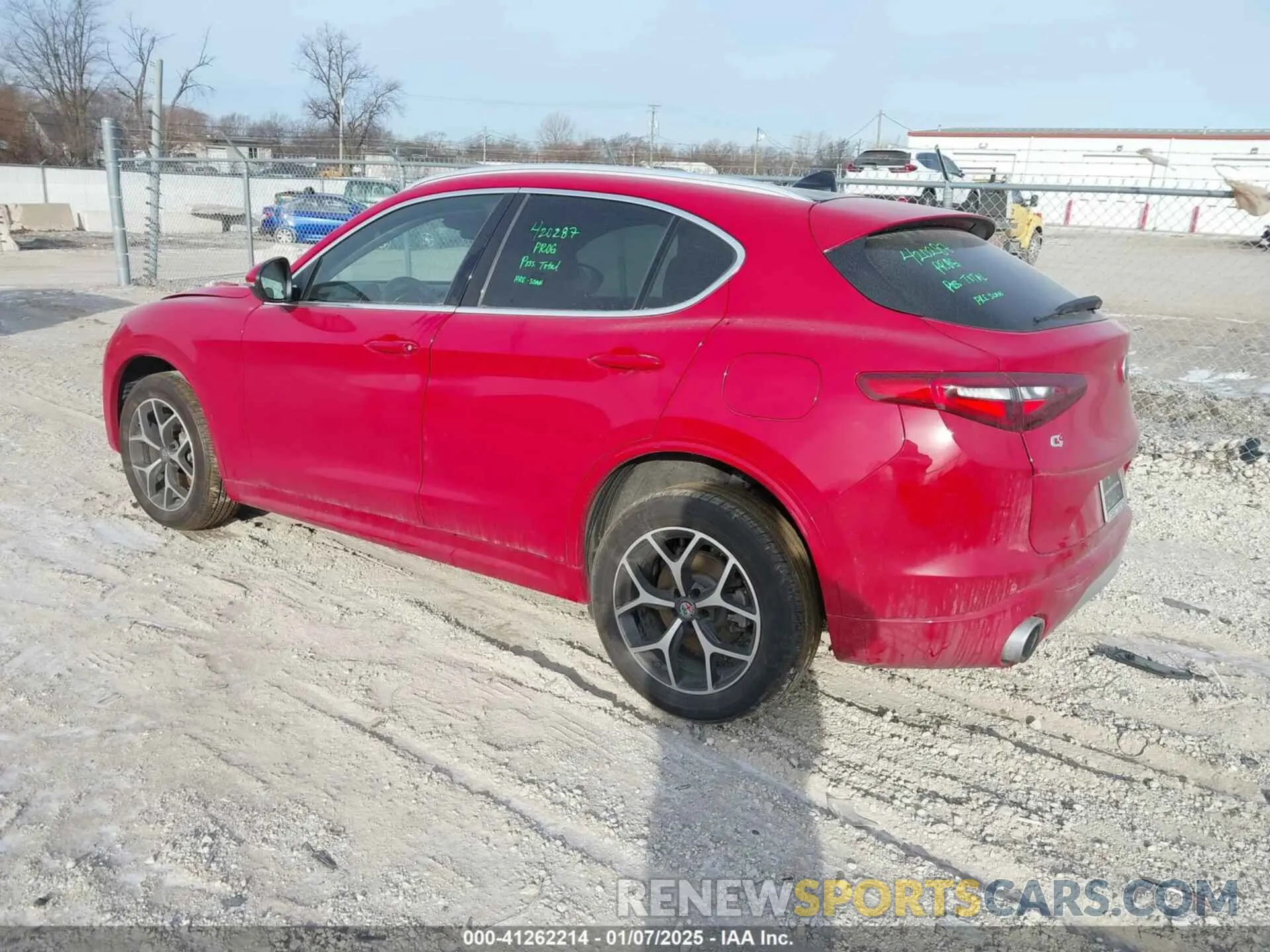 3 fotografías del automóvil dañado ZASPAKBN5M7D13534 ALFA ROMEO STELVIO 2021