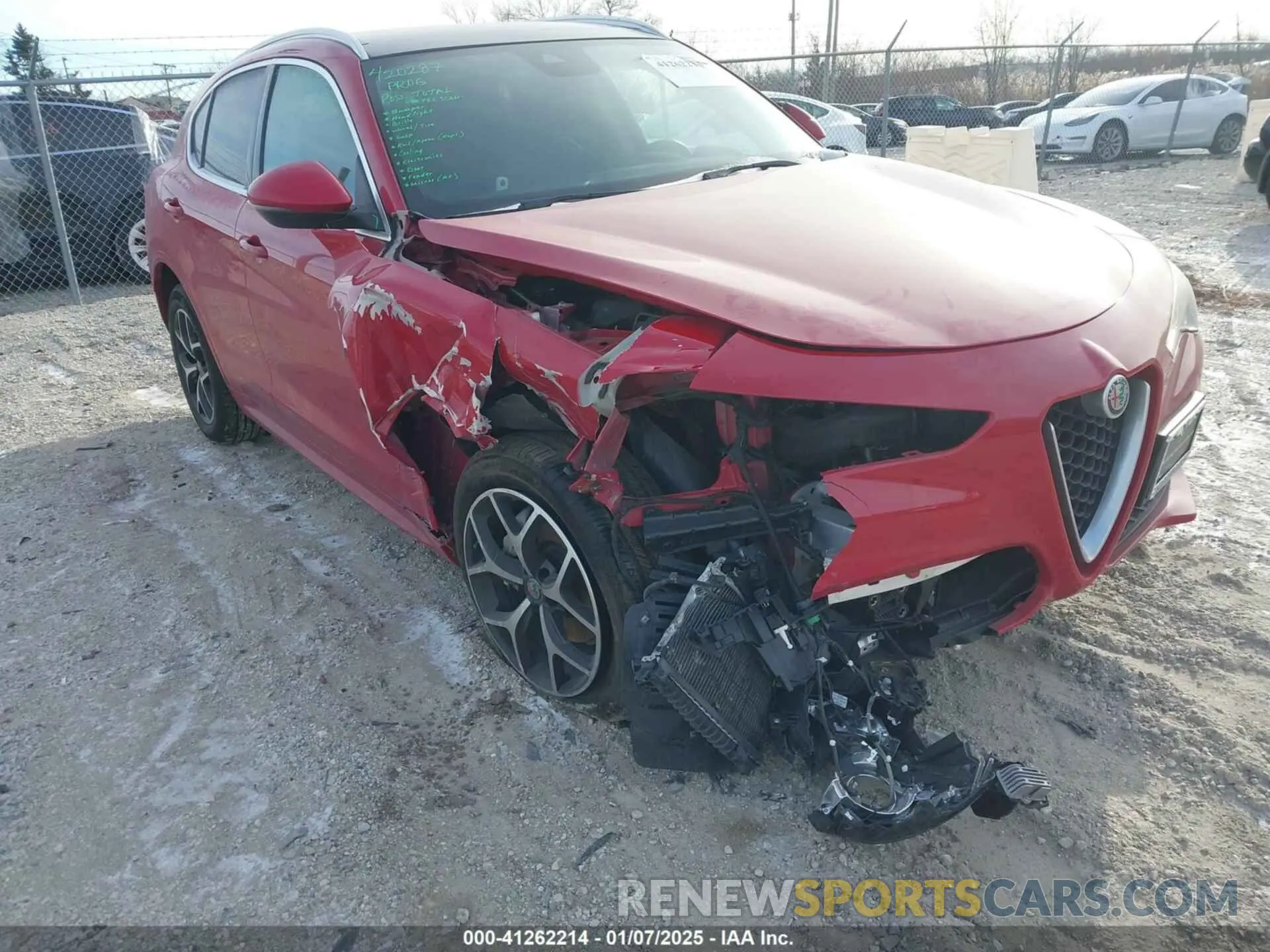 6 fotografías del automóvil dañado ZASPAKBN5M7D13534 ALFA ROMEO STELVIO 2021
