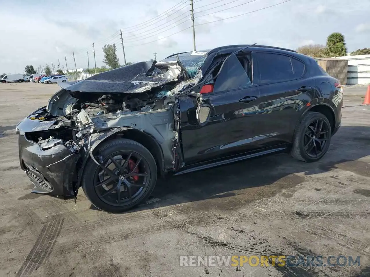 1 fotografías del automóvil dañado ZASPAKBN6M7D18774 ALFA ROMEO STELVIO 2021