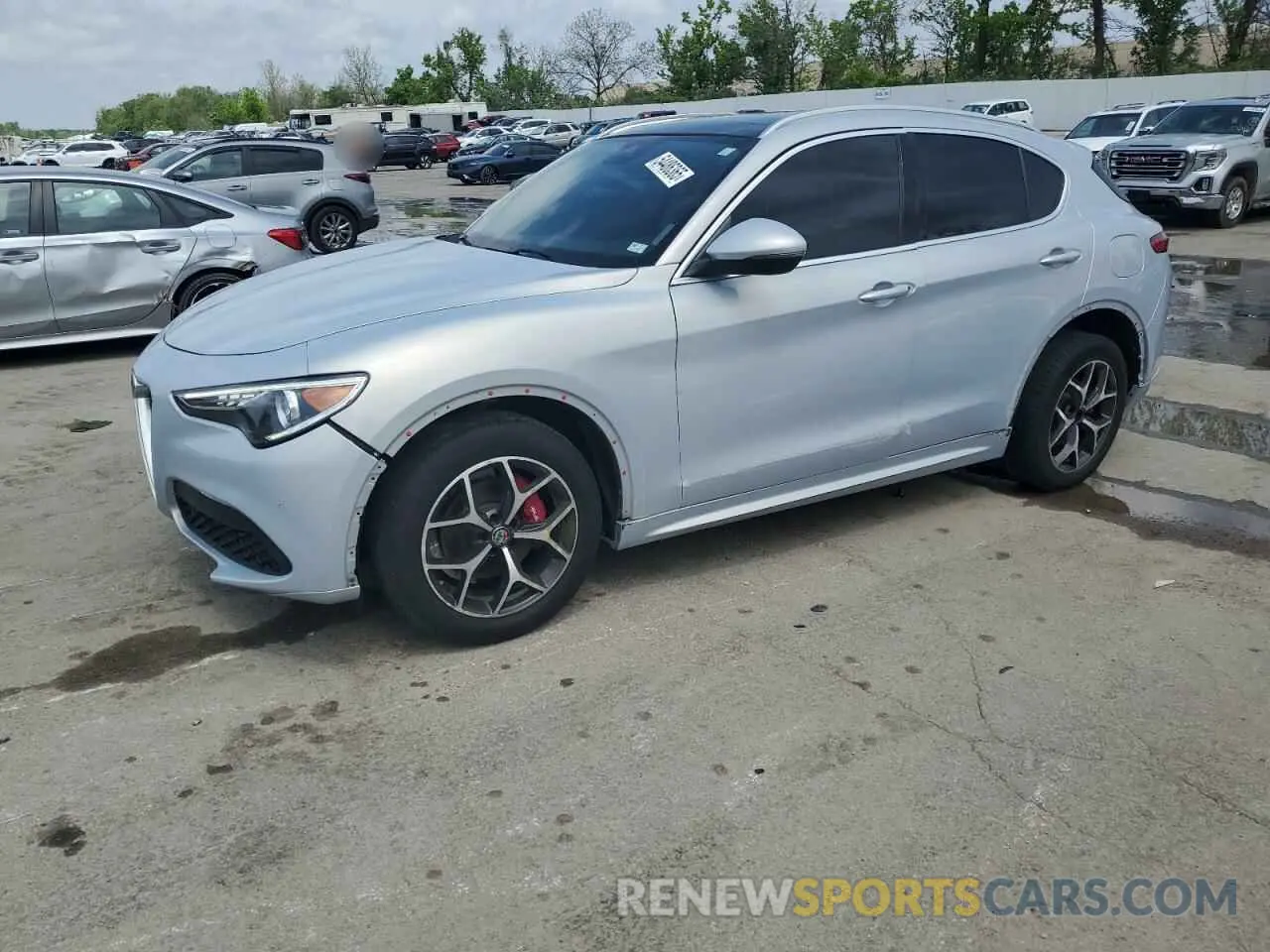 1 fotografías del automóvil dañado ZASPAKBNXM7D03145 ALFA ROMEO STELVIO 2021