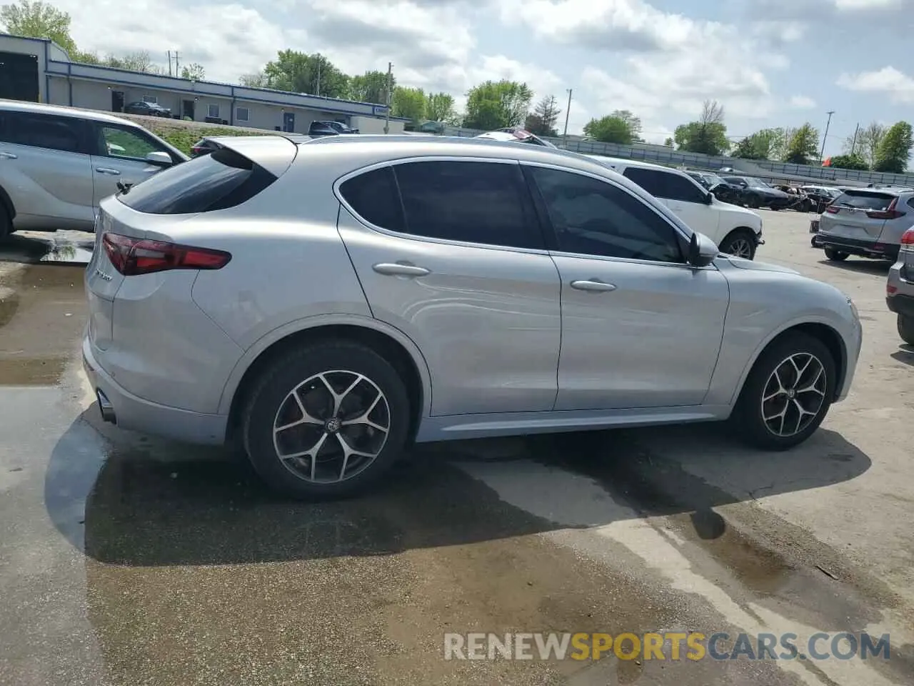 3 fotografías del automóvil dañado ZASPAKBNXM7D03145 ALFA ROMEO STELVIO 2021