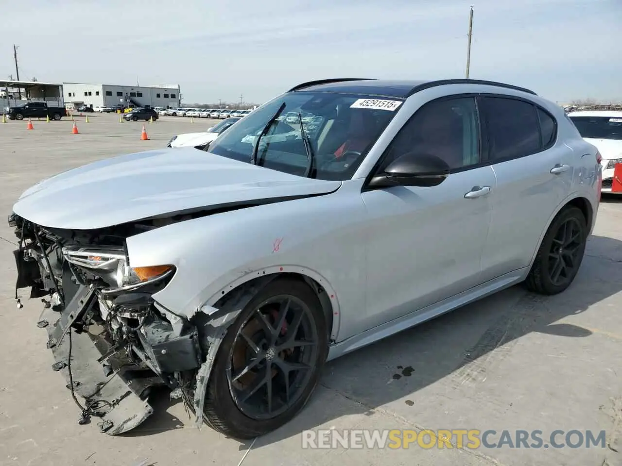 1 fotografías del automóvil dañado ZASPAKBNXM7D13772 ALFA ROMEO STELVIO 2021