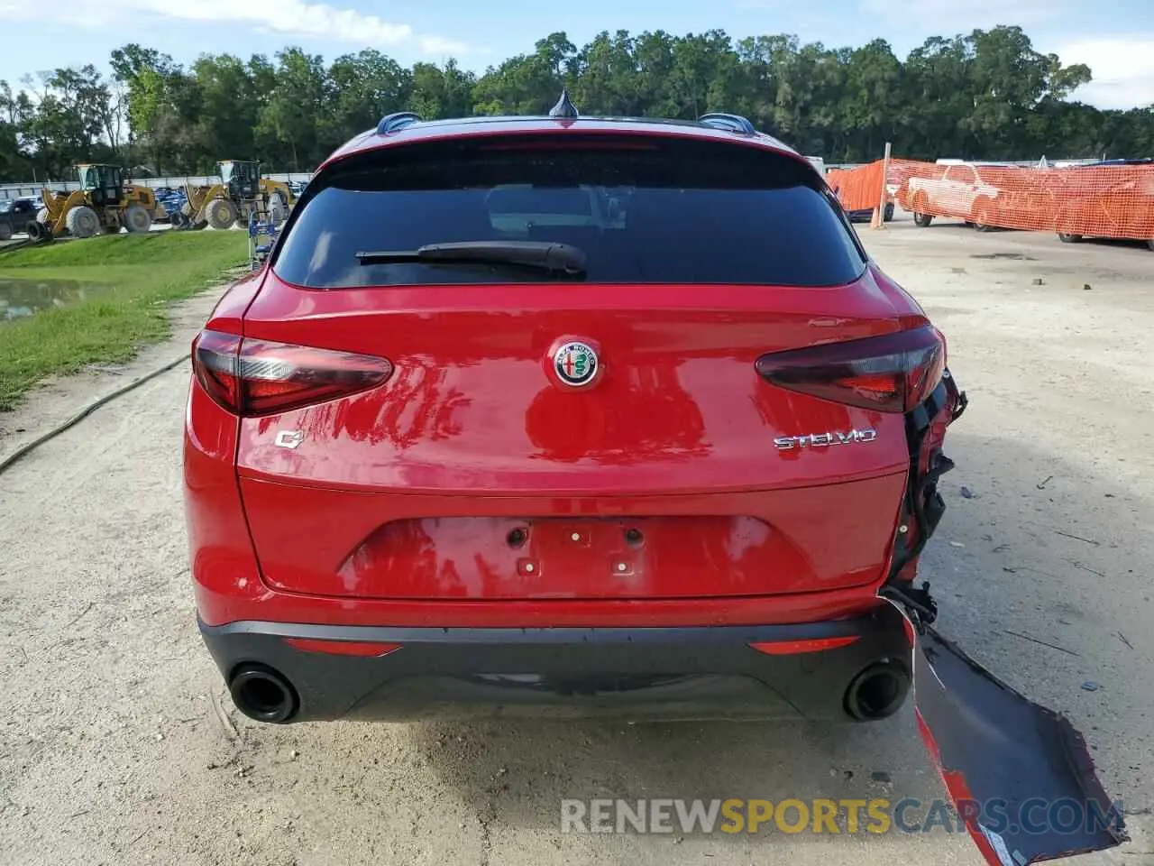 6 fotografías del automóvil dañado ZASPAKAN1N7D27546 ALFA ROMEO STELVIO 2022