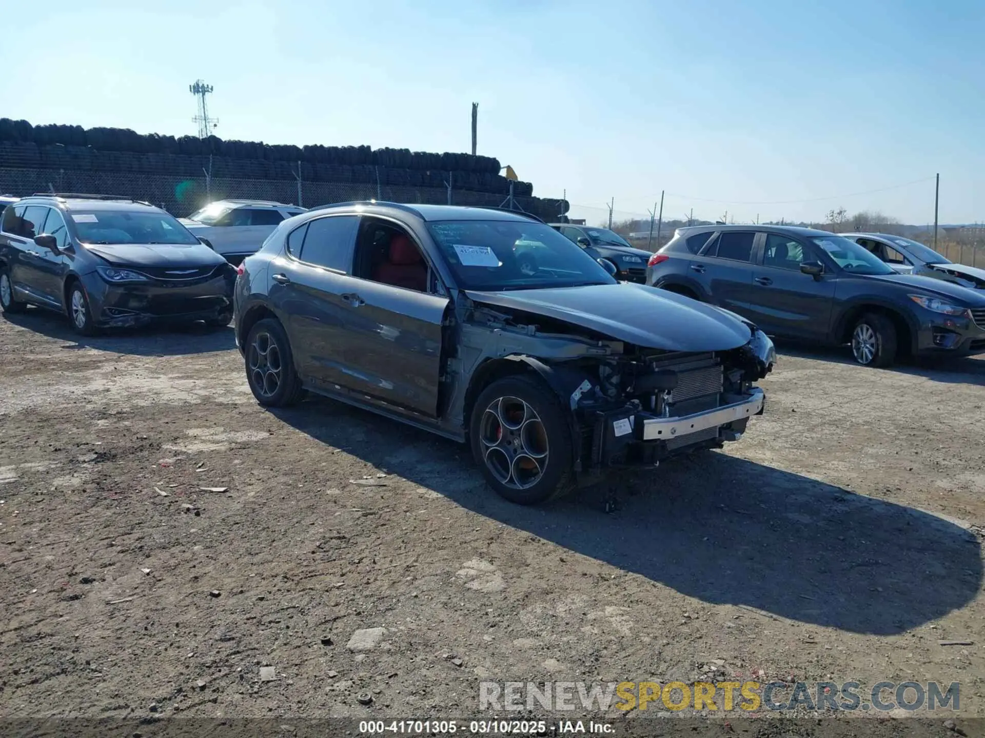 1 fotografías del automóvil dañado ZASPAKAN3N7D27953 ALFA ROMEO STELVIO 2022