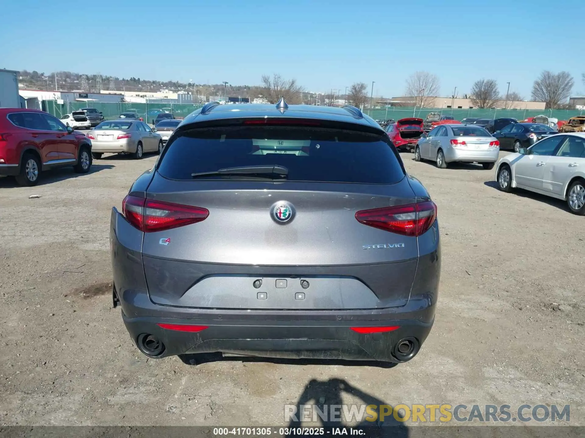 17 fotografías del automóvil dañado ZASPAKAN3N7D27953 ALFA ROMEO STELVIO 2022