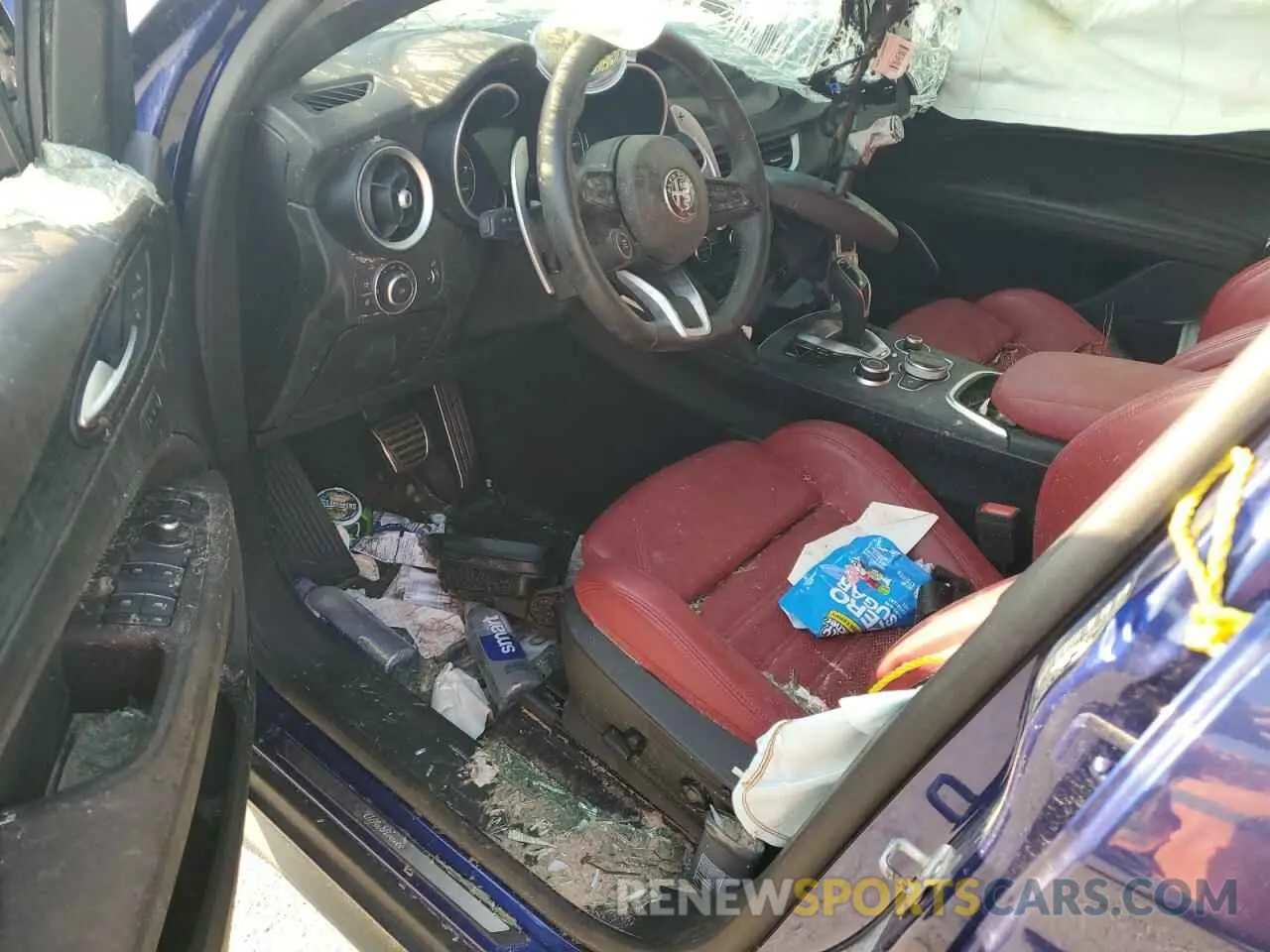 8 fotografías del automóvil dañado ZASPAKAN3N7D42064 ALFA ROMEO STELVIO 2022