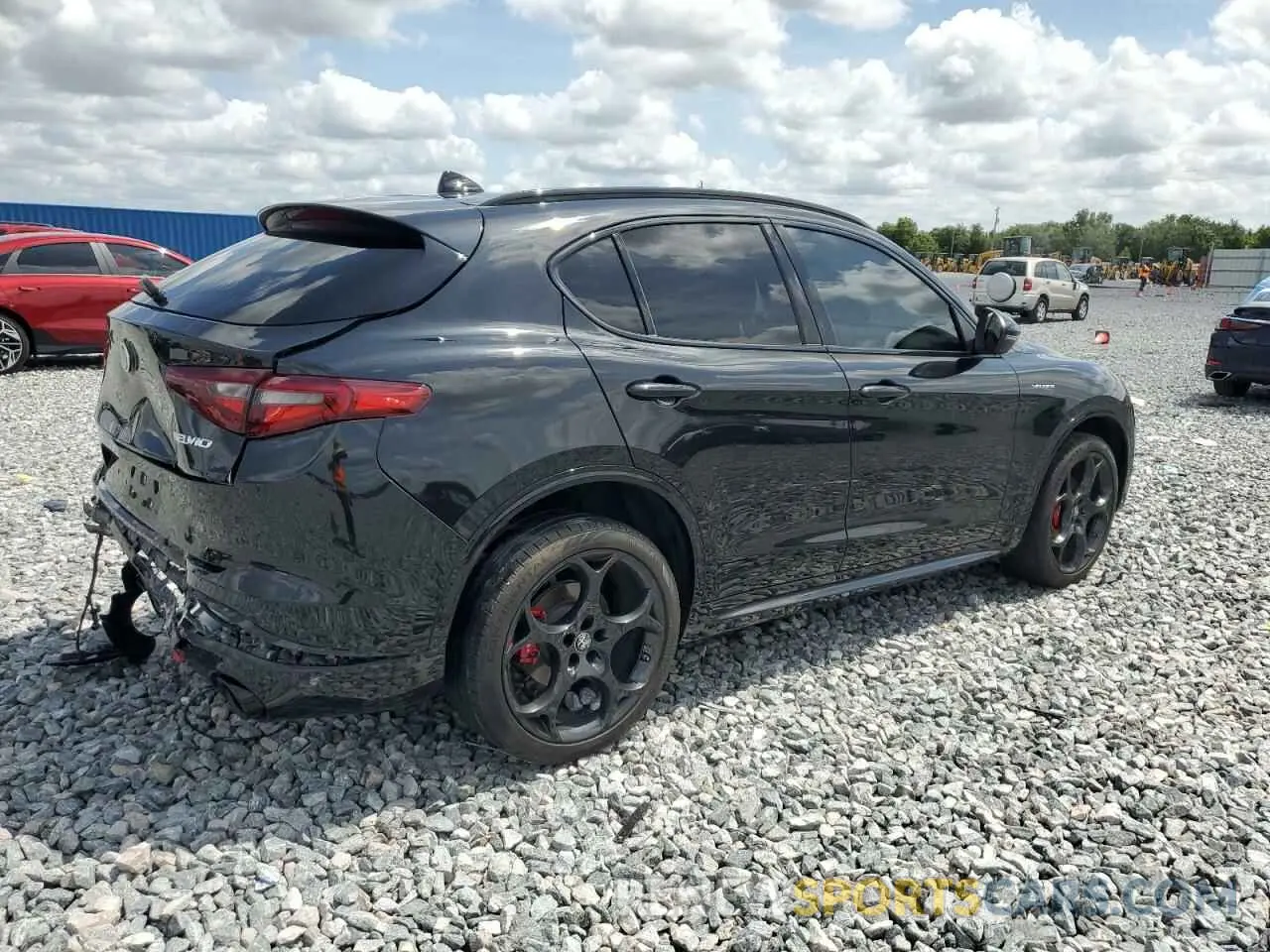 3 fotografías del automóvil dañado ZASPAKBN2N7D24671 ALFA ROMEO STELVIO 2022