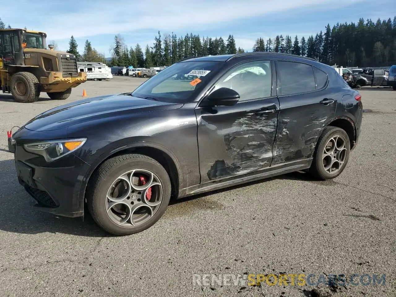 1 fotografías del automóvil dañado ZASPAKBN3N7D24856 ALFA ROMEO STELVIO 2022