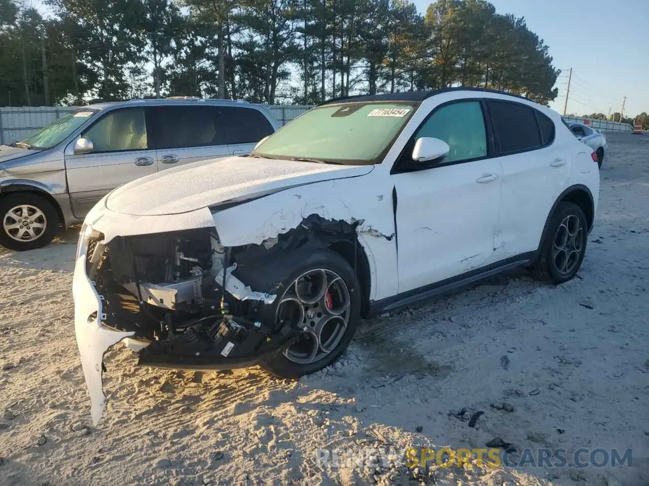 1 fotografías del automóvil dañado ZASPAKBN5N7D39875 ALFA ROMEO STELVIO 2022