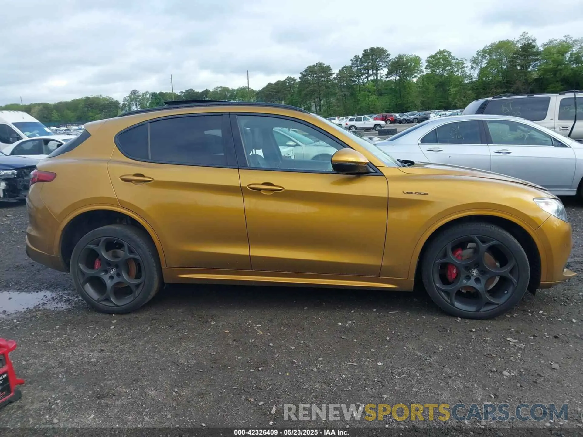 13 fotografías del automóvil dañado ZASPAKBNXN7D26328 ALFA ROMEO STELVIO 2022