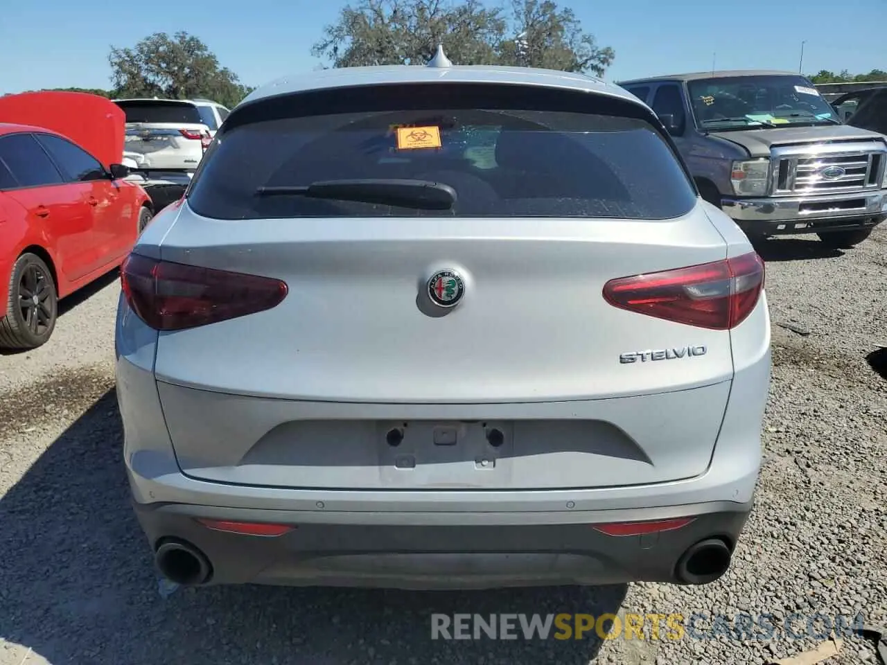6 fotografías del automóvil dañado ZASPAJAN3P7D50467 ALFA ROMEO STELVIO 2023