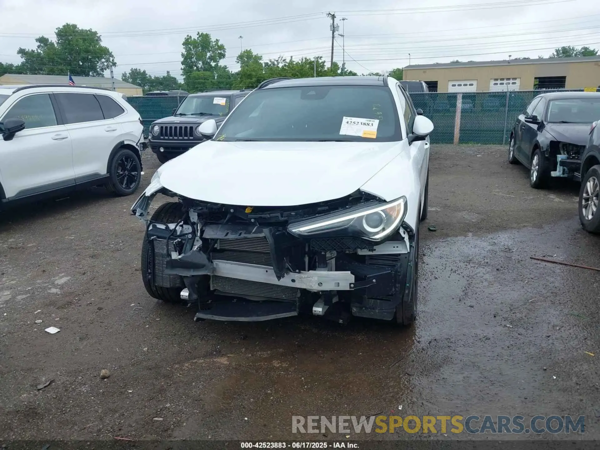 13 fotografías del automóvil dañado ZASPAKBN2P7D56698 ALFA ROMEO STELVIO 2023
