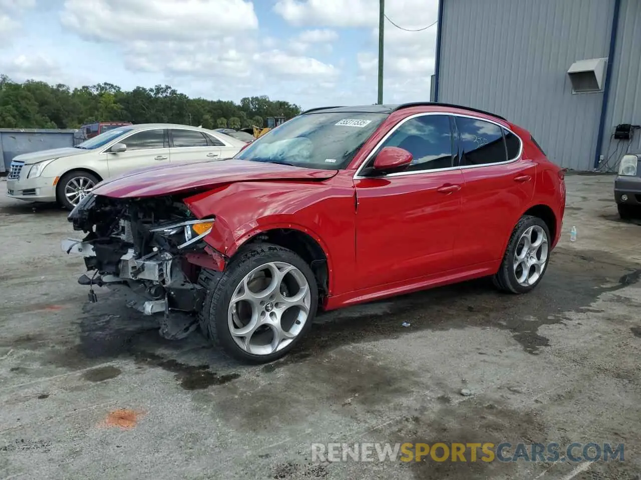 1 fotografías del automóvil dañado ZASPAKBN2P7D65711 ALFA ROMEO STELVIO 2023