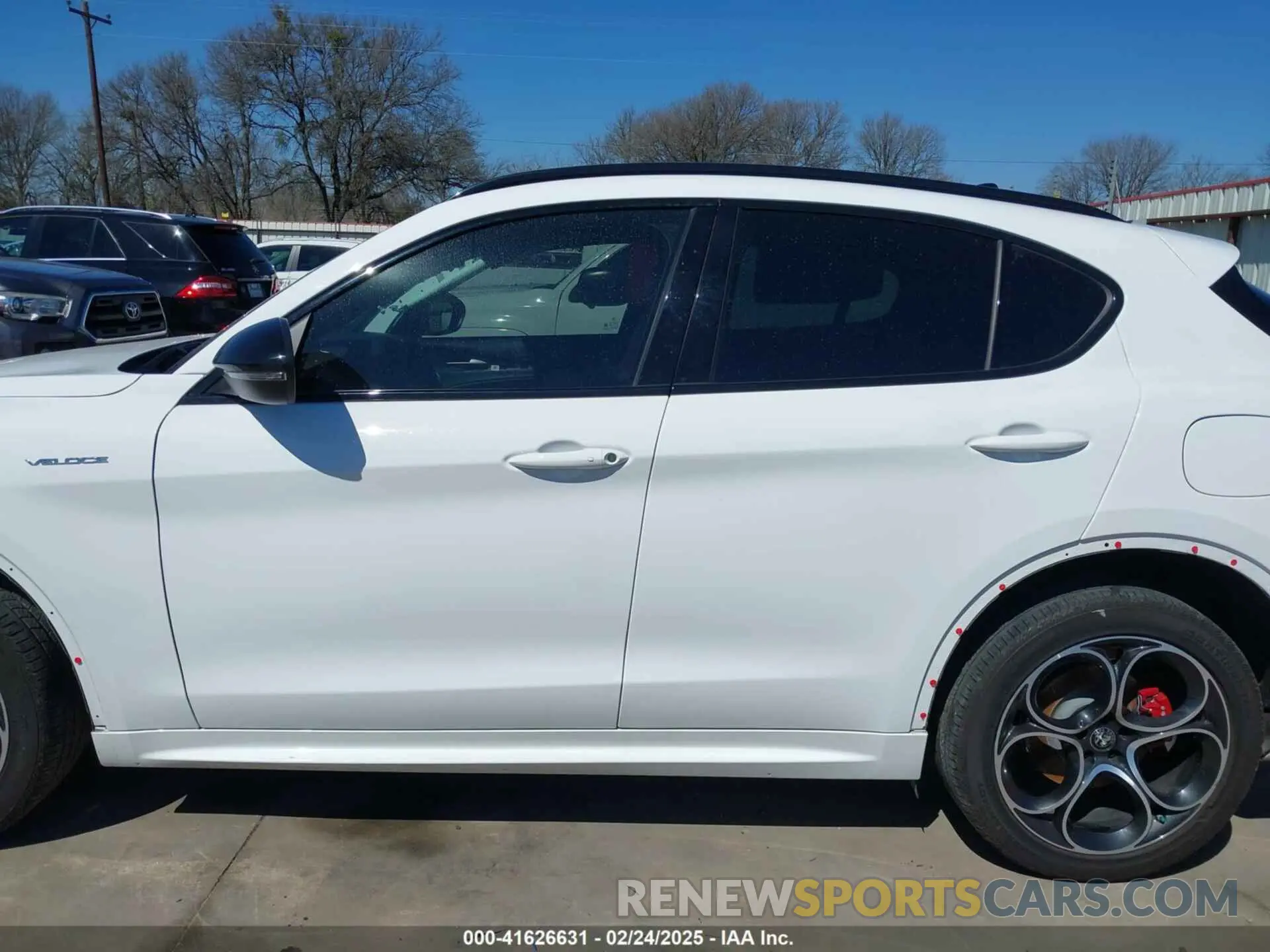 15 fotografías del automóvil dañado ZASPAKBN4P7D63524 ALFA ROMEO STELVIO 2023