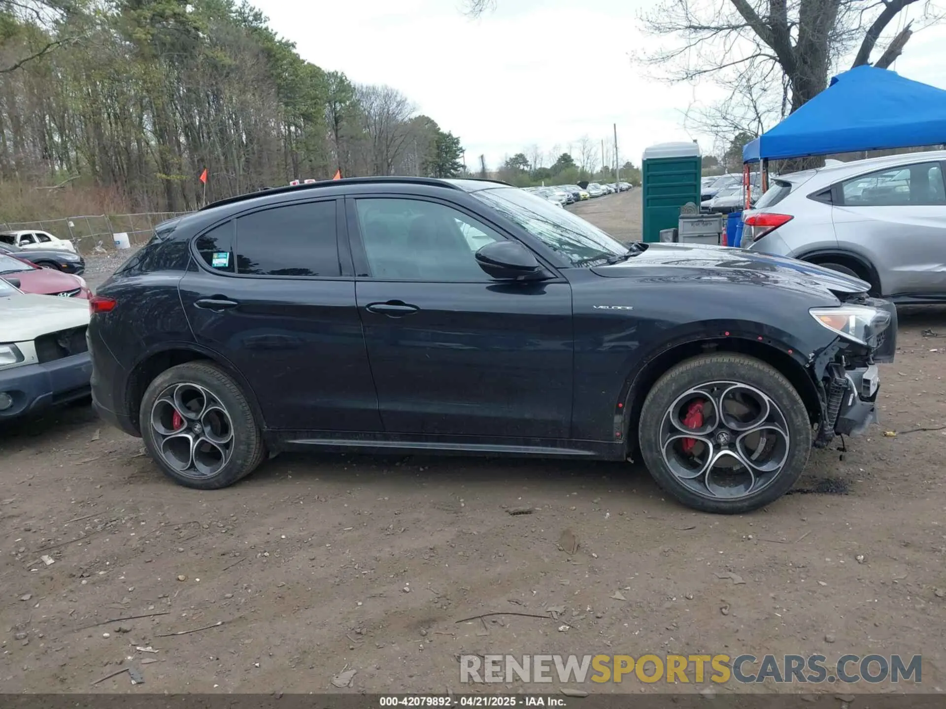 13 fotografías del automóvil dañado ZASPAKBN6P7D49639 ALFA ROMEO STELVIO 2023