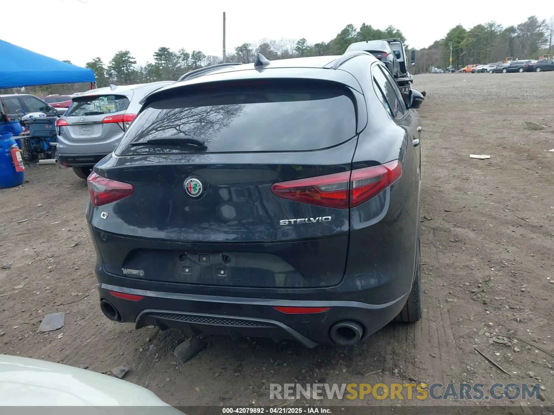 16 fotografías del automóvil dañado ZASPAKBN6P7D49639 ALFA ROMEO STELVIO 2023