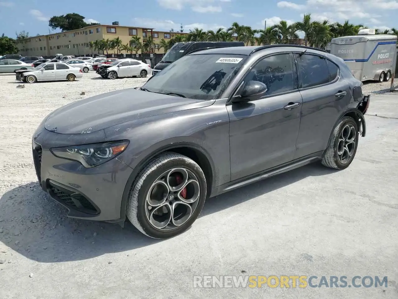 1 fotografías del automóvil dañado ZASPAKBN0R7D75236 ALFA ROMEO STELVIO 2024